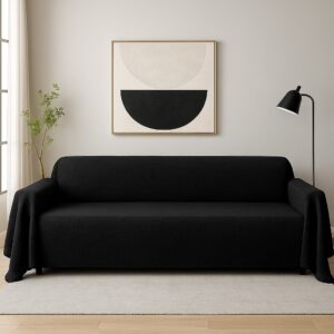Ριχτάρι Τετραθέσιου Καναπέ 180x320 – Μαύρο